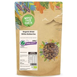 Wholefood Earth Organic Dried White Mulberries – 500 g Raw Sundried GMO Free Vegan High Fibre Certified Organic Wholefood Earth Organic Dried White Mulberries – 500 g Raw Sundried GMO Free Vegan High Fibre Certified Organic