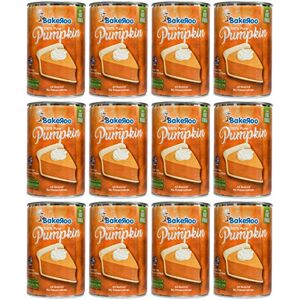 Bakeroo (Case of 12) Tinned Pumpkin Puree (Pumpkin Pie Filling) 425g, 100% Natural Bakeroo (Case of 12) Tinned Pumpkin Puree (Pumpkin Pie Filling) 425g, 100% Natural