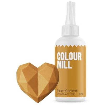 Colour Mill Choco Drip Salted Caramel: Chocolate Drip Easy-Melt Drizzle for Desserts and Cakes 125 g Colour Mill Choco Drip Salted Caramel: Chocolate Drip Easy-Melt Drizzle for Desserts and Cakes 125 g