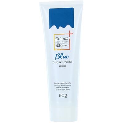 Colour Splash Drip & Drizzle Blue Cake Drip Icing For Decorating Celebration Cakes, Cupcakes, And Cookies, Easy Squeeze Tube 90g Colour Splash Drip & Drizzle Blue Cake Drip Icing For Decorating Celebration Cakes, Cupcakes, And Cookies, Easy Squeeze Tube 90g
