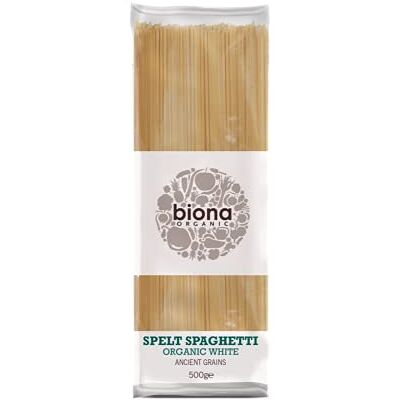 Biona (Pack of 6) Organic White Spelt Spaghetti Biona (Pack of 6) Organic White Spelt Spaghetti