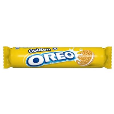 Oreo Golden Sandwich Biscuits Filled with Vanilla Creme, 154 g (Pack of 16) Oreo Golden Sandwich Biscuits Filled with Vanilla Creme, 154 g (Pack of 16)