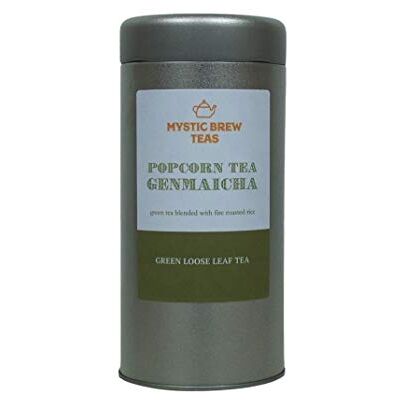 Mystic Brew Teas Genmaicha Popcorn Loose Leaf Tea 100 Grams Caddy Mystic Brew Teas Genmaicha Popcorn Loose Leaf Tea 100 Grams Caddy