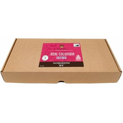 Brown Bear Cold Brew Coffee 500g Colombia 10 x 50g Single Serve Ground Coffee Bags For Iced Cold Brew Makers 50g Makes 750ml Brown Bear Cold Brew Coffee 500g Colombia 10 x 50g Single Serve Ground Coffee Bags For Iced Cold Brew Makers 50g Makes 750ml
