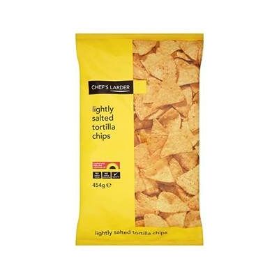 Chef's Larder Lightly Salted Tortilla Chips 454g x Case of 6 Chef's Larder Lightly Salted Tortilla Chips 454g x Case of 6