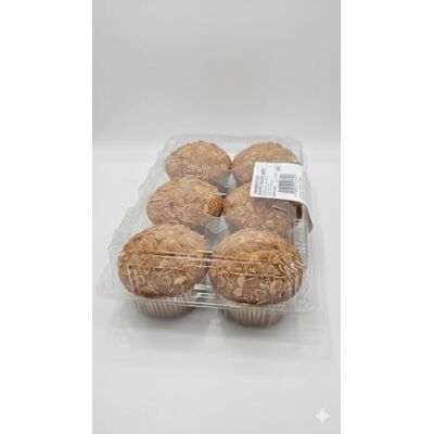 MITRAM Premium Almond Muffins 6 Piece Pack Soft & Moist Bakery Style Muffins with Real Almond Crunch Fresh Baked Snack for Breakfast, Tea Time & Dessert Hygienic Tamper-Proof Packaging MITRAM Premium Almond Muffins 6 Piece Pack Soft & Moist Bakery Style Muffins with Real Almond Crunch Fresh Baked Snack for Breakfast, Tea Time & Dessert Hygienic Tamper-Proof Packaging