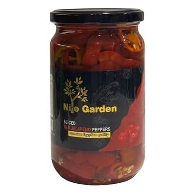 Nile Garden Premium Red Jalapenos – Fresh, Spicy, and Flavorful, Ideal for Cooking, Salsas, and Snacks (680g) Nile Garden Premium Red Jalapenos – Fresh, Spicy, and Flavorful, Ideal for Cooking, Salsas, and Snacks (680g)