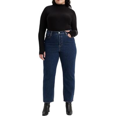 Levi's Women's Ribcage Straight Ankle, Salsa Dark Stone, 26W / 27L Levi's Women's Ribcage Straight Ankle, Salsa Dark Stone, 26W / 27L
