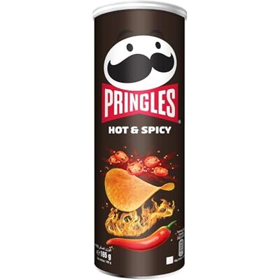 Pringles Hot & Spicy Flavored Chips 165g Pringles Hot & Spicy Flavored Chips 165g