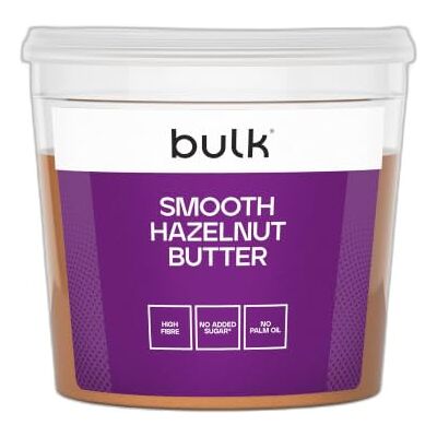 BULK POWDERS Bulk Natural Roasted Hazelnut Butter Tub, Smooth, 1 kg BULK POWDERS Bulk Natural Roasted Hazelnut Butter Tub, Smooth, 1 kg