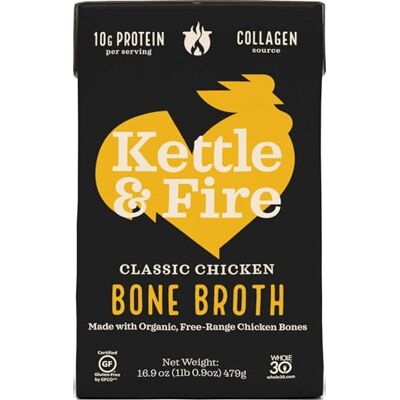 Kettle & Fire , Bone Broth, Chicken, 16.9 Oz Kettle & Fire , Bone Broth, Chicken, 16.9 Oz