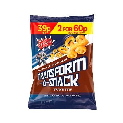 Transform-a-Snack Golden Wonder Beef 30g x 30 Bags Transform-a-Snack Golden Wonder Beef 30g x 30 Bags