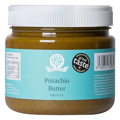 Nutural World Smooth Pistachio butter (1kg) / 100% pure single ingredient Great Taste Award winner Nutural World Smooth Pistachio butter (1kg) / 100% pure single ingredient Great Taste Award winner