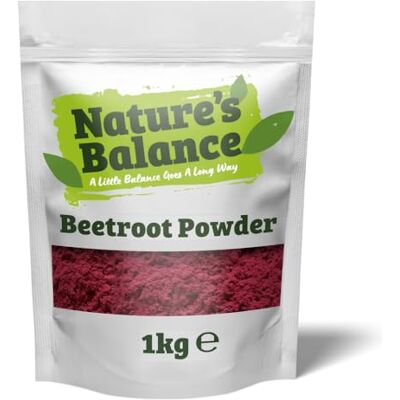 Balance Beetroot Powder 1kg Dried Ground Beetroot Sweet & Earthy Pure & Free from Preservatives, an Ideal Natural Food Colour and Flavouring Balance Beetroot Powder 1kg Dried Ground Beetroot Sweet & Earthy Pure & Free from Preservatives, an Ideal Natural Food Colour and Flavouring