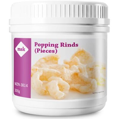 MSK Pork Popping Rinds Pieces, 300 g (Pack of 1) Unseasoned Pork Rind Pieces, Puff When Fried, Ideal for Crackling-Style Garnishes and Canapés MSK Pork Popping Rinds Pieces, 300 g (Pack of 1) Unseasoned Pork Rind Pieces, Puff When Fried, Ideal for Crackling-Style Garnishes and Canapés