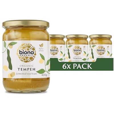 Biona Organic Tempeh,Organic Fermented Whole Soya Beans, 6 x 400g Biona Organic Tempeh,Organic Fermented Whole Soya Beans, 6 x 400g