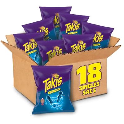 Takis Blue Heat Crunchy Rolled Tortilla Chips 80g (Pack of 3) Takis Blue Heat Crunchy Rolled Tortilla Chips 80g (Pack of 3)
