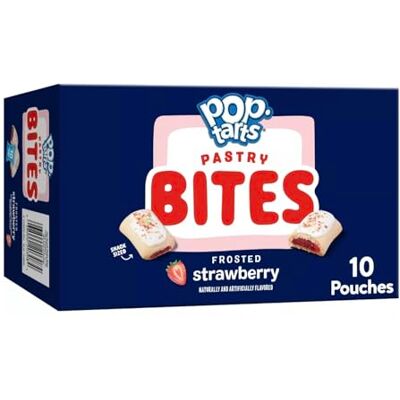 Pop-Tarts Bites Frosted Strawberry 10 Pouches Inside 1 Box Pop-Tarts Bites Frosted Strawberry 10 Pouches Inside 1 Box