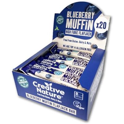 Creative Labs Gluten Free Snack Bars Vegan Snack Bars Blueberry Muffin Flavour Healthy Snacks, Lunchbox Snacks Top 14 Allergen Free 20 x 30g Bars Creative Labs Gluten Free Snack Bars Vegan Snack Bars Blueberry Muffin Flavour Healthy Snacks, Lunchbox Snacks Top 14 Allergen Free 20 x 30g Bars