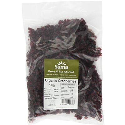 SUMA Organic Cranberries 1 kg SUMA Organic Cranberries 1 kg