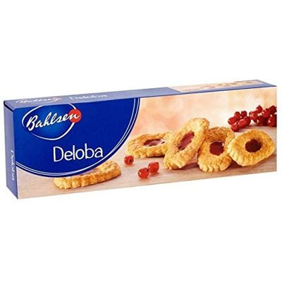 Bahlsen Redcurrant Deloba Puff Pastry Biscuits, Pack of 12 x 100g Bahlsen Redcurrant Deloba Puff Pastry Biscuits, Pack of 12 x 100g