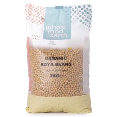 Wholefood-Earth - Soya Beans - 3 kg - Organic - Beans Wholefood-Earth - Soya Beans - 3 kg - Organic - Beans