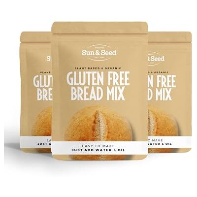 Sun Gluten-Free Bread Loaf Mix 3 x 300g – Organic Ingredients – Easy to Bake, Soft & Satisfying Texture – Vegan-Friendly – Perfect for Sandwiches, Toast, Snacks & Sharing Sun Gluten-Free Bread Loaf Mix 3 x 300g – Organic Ingredients – Easy to Bake, Soft & Satisfying Texture – Vegan-Friendly – Perfect for Sandwiches, Toast, Snacks & Sharing