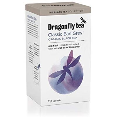 DRAGONFLY Tea Organic Classic Earl Grey Black Tea DRAGONFLY Tea Organic Classic Earl Grey Black Tea