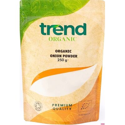 Trend Organic Onion Powder, 250g Versatile Seasoning with Unique Flavour, Ideal for Cooking and Baking, Certified Organic, Vegan, Non-GMO, No Additives No Preservatives, Raw Trend Organic Onion Powder, 250g Versatile Seasoning with Unique Flavour, Ideal for Cooking and Baking, Certified Organic, Vegan, Non-GMO, No Additives No Preservatives, Raw