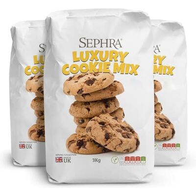 Sephra Cookie Dough Mix 12kg (4 x 3kg) Just Add Water & Butter Halal Sephra Cookie Dough Mix 12kg (4 x 3kg) Just Add Water & Butter Halal