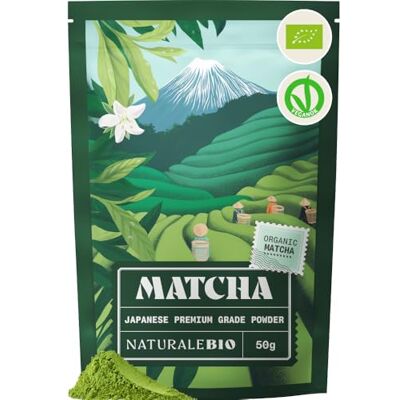NaturaleBio Japanese Organic Matcha Green Tea Powder - Green Tea NaturaleBio Japanese Organic Matcha Green Tea Powder - Green Tea