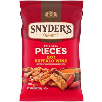 Snyder's of Hanover Pretzel Pieces, Hot Buffalo Wing, 11.25 Oz Snyder's of Hanover Pretzel Pieces, Hot Buffalo Wing, 11.25 Oz