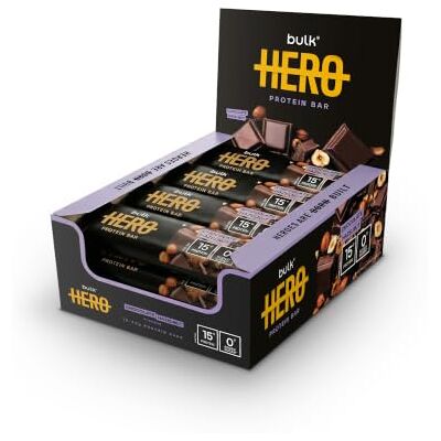 Bulk Hero Protein Bar, Chocolate Hazelnut, 12 Bars Bulk Hero Protein Bar, Chocolate Hazelnut, 12 Bars
