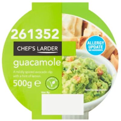 London Grocery Chef's Larder Guacamole 500g x 4 London Grocery Chef's Larder Guacamole 500g x 4