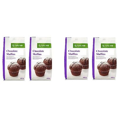 Tartu Mill Chocolate Muffin Instant Mix Just add Water and Oil Dough Muffins (4x Muffin Mix 400g) Tartu Mill Chocolate Muffin Instant Mix Just add Water and Oil Dough Muffins (4x Muffin Mix 400g)