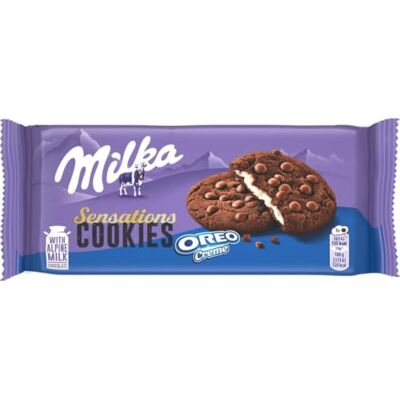 Milka Cookie Sensation Oreo Creme 156 GR Milka Cookie Sensation Oreo Creme 156 GR