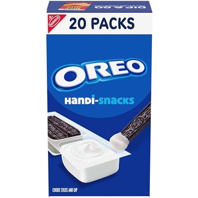 Oreo Handi-Snacks Cookie Sticks 'N Creme Dip Snack Packs, 20 Snack Packs Individually Wrapped Oreo Handi-Snacks Cookie Sticks 'N Creme Dip Snack Packs, 20 Snack Packs Individually Wrapped