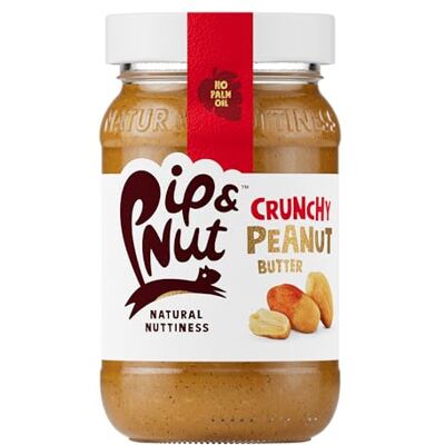 Pip & Nut Crunchy Peanut Butter (6 x 300g) Natural Nut Butter, No Palm Oil, No Added Sugar, Hi-Oleic Peanuts, High in Unsaturated Fats, Gluten Free, Vegan, Dairy Free Pip & Nut Crunchy Peanut Butter (6 x 300g) Natural Nut Butter, No Palm Oil, No Added Sugar, Hi-Oleic Peanuts, High in Unsaturated Fats, Gluten Free, Vegan, Dairy Free