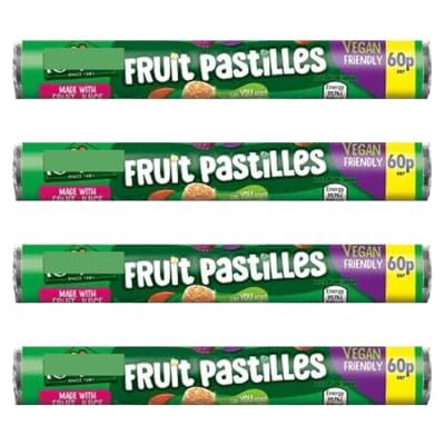 Aplins Fruit Pastilles Sweets Roll Pack of 4 x 48g Multipack Tubes Rolls Sugar Coated Assorted Fruit Flavour Chewy Candy – Vegan Friendly Pocket Travel Snacks Aplins Fruit Pastilles Sweets Roll Pack of 4 x 48g Multipack Tubes Rolls Sugar Coated Assorted Fruit Flavour Chewy Candy – Vegan Friendly Pocket Travel Snacks