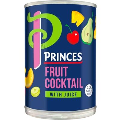 Princes Fruit Cocktail with Juice, 410 g (Pack of 1) Princes Fruit Cocktail with Juice, 410 g (Pack of 1)