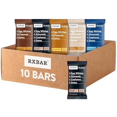 RXBAR Protein Bars, Protein Snack, Snack Bars, Variety Pack (10 Bars) RXBAR Protein Bars, Protein Snack, Snack Bars, Variety Pack (10 Bars)