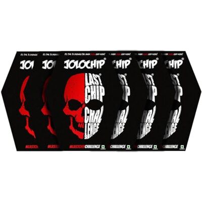 JOLOCHIP LastChipChallenge (Pack of 6) Extreme Spicy Tortilla Chip Hottest Chip in the World Ultimate Hot Snack 5grm * 6 JOLOCHIP LastChipChallenge (Pack of 6) Extreme Spicy Tortilla Chip Hottest Chip in the World Ultimate Hot Snack 5grm * 6