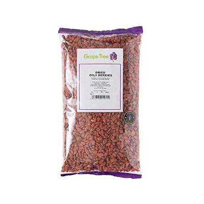 Grape Tree Dried Goji Berries (1kg) Full Off Antioxidants. Healthy Snacks Superfood Vegan Vegetarian Friendly Wolfberry. Raw and Sundried Goji Berry. Perfect for Fruit Snacks, Smoothies & Baking Grape Tree Dried Goji Berries (1kg) Full Off Antioxidants. Healthy Snacks Superfood Vegan Vegetarian Friendly Wolfberry. Raw and Sundried Goji Berry. Perfect for Fruit Snacks, Smoothies & Baking