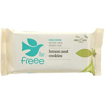 Doves Farm Fairtrade Organic Gluten Free Lemon Zest Cookies (150g) Pack of 6 Doves Farm Fairtrade Organic Gluten Free Lemon Zest Cookies (150g) Pack of 6