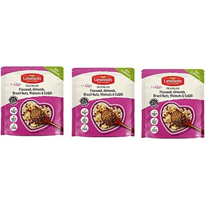 Linwoods Milled Flaxseed Almonds Brazil Walnuts & Q10 3 Pack Linwoods Milled Flaxseed Almonds Brazil Walnuts & Q10 3 Pack