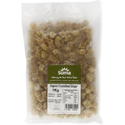 SUMA Organic Crystallized Ginger 1 kg SUMA Organic Crystallized Ginger 1 kg