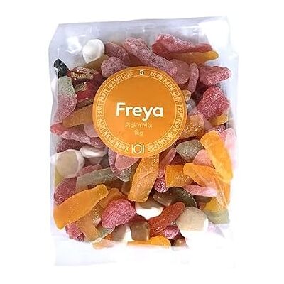 Scandinavian Kitchen ScandiKitchen, Scandi Pick & Mix Sweets, Candy Assortment, Picked in London. 1 Kilogram Bag Without Liquorice FREYA Mix Scandinavian Kitchen ScandiKitchen, Scandi Pick & Mix Sweets, Candy Assortment, Picked in London. 1 Kilogram Bag Without Liquorice FREYA Mix