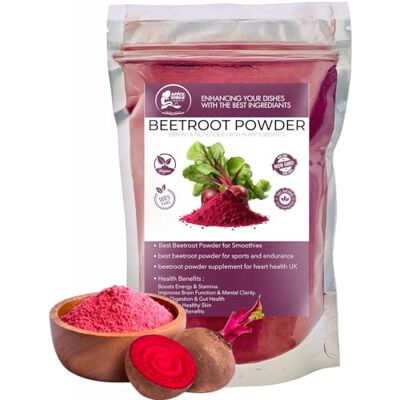 Spice Girls Ingredients Premium Beetroot Powder – Natural Red Food Colouring for Baking, Smoothies & Juices – Rich in Antioxidants – Ideal for Beetroot Shots & Cooking – Vegan & Non-GMO (1kg) Spice Girls Ingredients Premium Beetroot Powder – Natural Red Food Colouring for Baking, Smoothies & Juices – Rich in Antioxidants – Ideal for Beetroot Shots & Cooking – Vegan & Non-GMO (1kg)