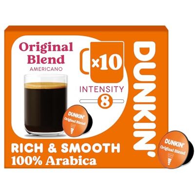 Dunkin' Donuts Dunkin' Dolce Gusto Capsules Original Blend 10 Capsules Dunkin' Donuts Dunkin' Dolce Gusto Capsules Original Blend 10 Capsules