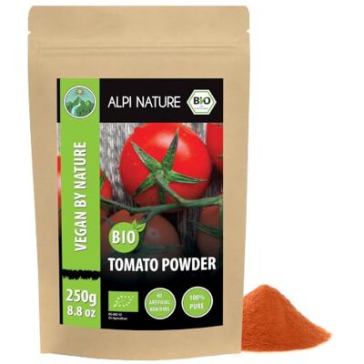 Alpi Nature Organic Tomato Powder 250g 8.8 oz, Dried and Ground Tomatoes, Tomato Seasoning Powder Alpi Nature Organic Tomato Powder 250g 8.8 oz, Dried and Ground Tomatoes, Tomato Seasoning Powder